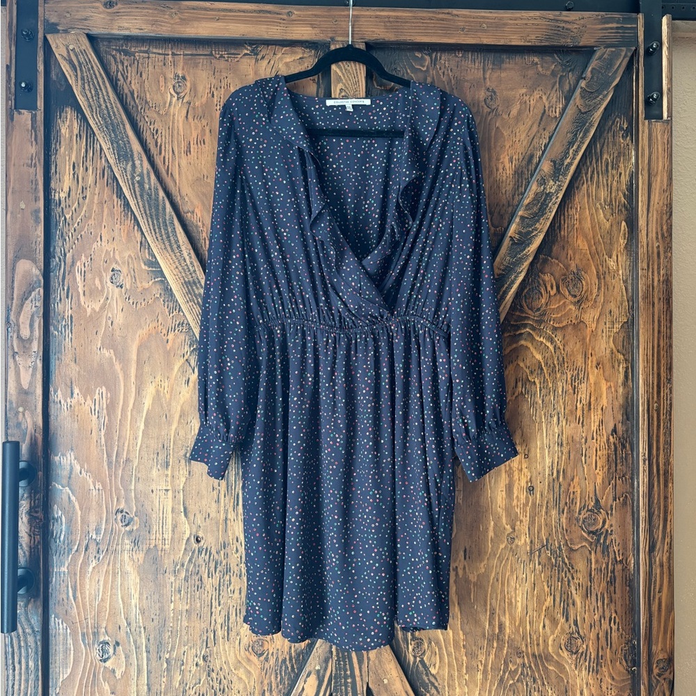 Collective Concepts Blue Bishop Sleeve Dress